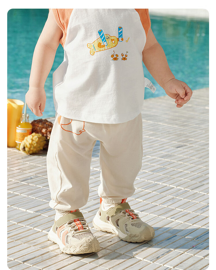 Balabala Kids Pants Boys Girls 2026 New Spring Autumn Baby Warm Casual Sports Cartoon Trendy Pants 35