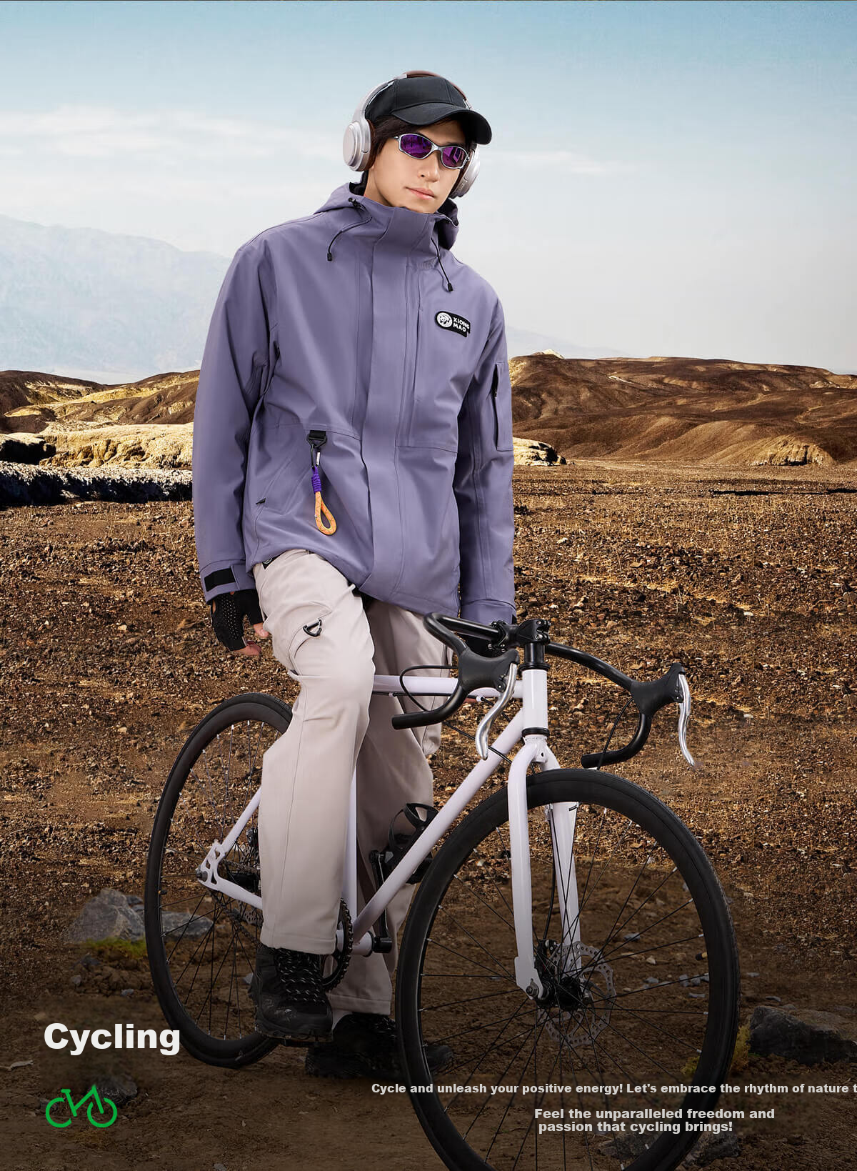 Panda Camel Series Outdoor Three-in-One Waterproof Windproof Thermal Mountaineering Jacket with Down Liner, Men's M 19