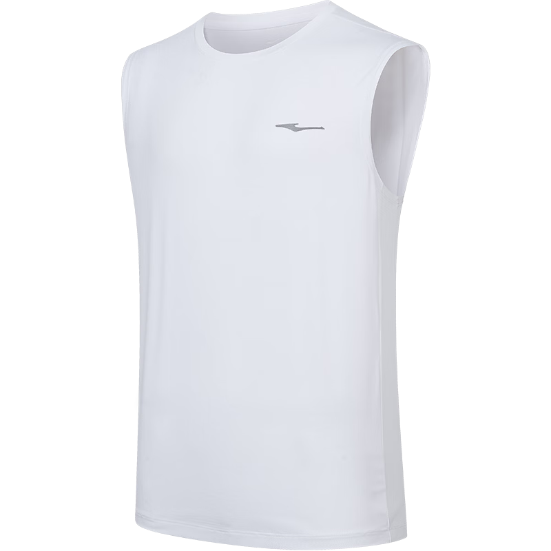 Erke Men's Sports Vest Summer Moisture-Wicking Quick-Dry Ice Feel Crew Neck Sleeveless T-Shirt Outdoor Casual Base Layer Shirt