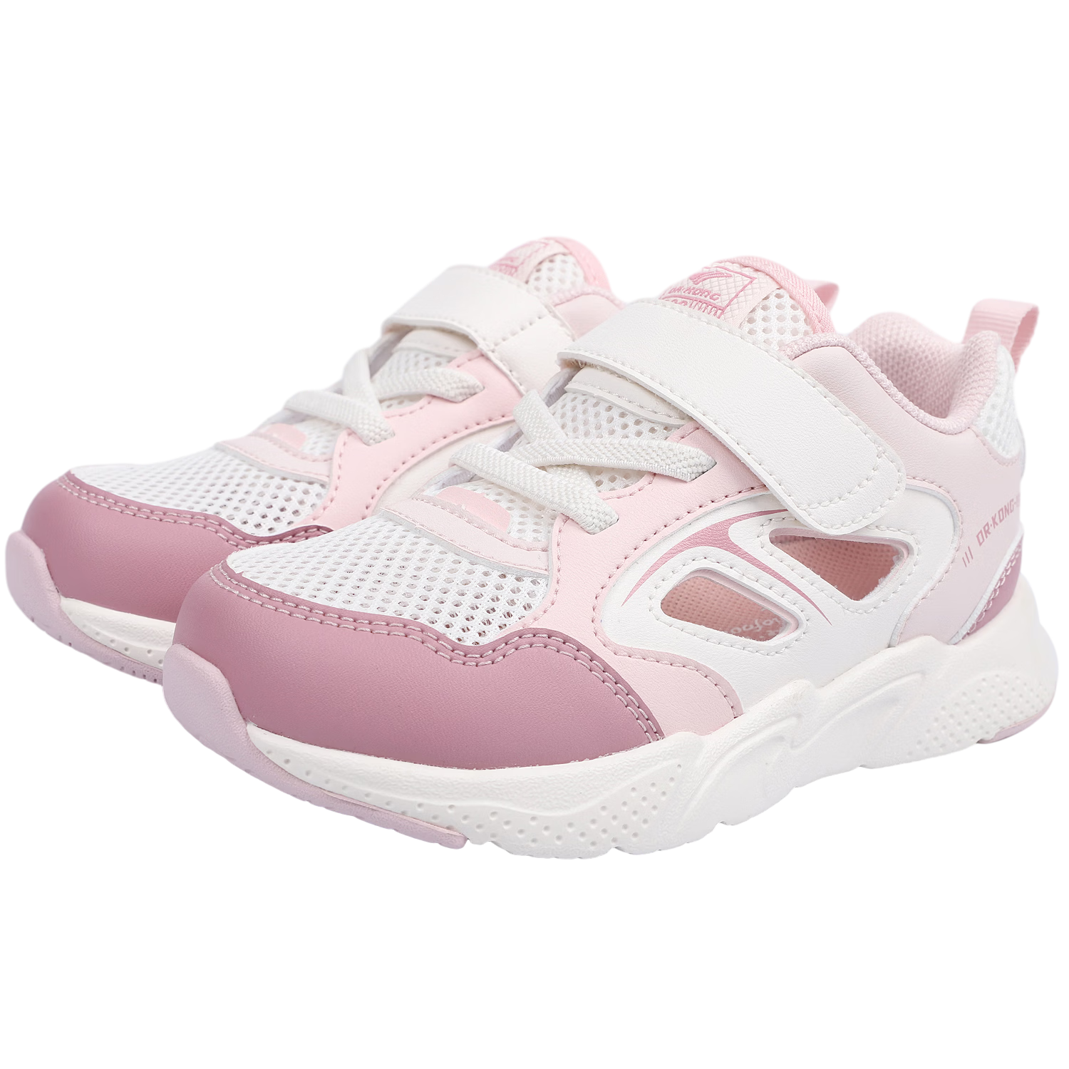 Dr. Kong Soft Toddler Walking Shoes Sports Shoes Spring Summer Boys Girls Breathable Sandals Pink/Beige Size 23