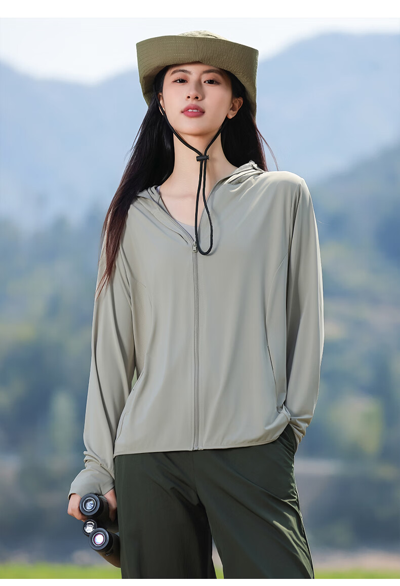 Combo Women's Ice Silk Sun Protection Jacket Summer UV Shield Breathable Lightweight Cycling Sunblock Skin Jacket 16