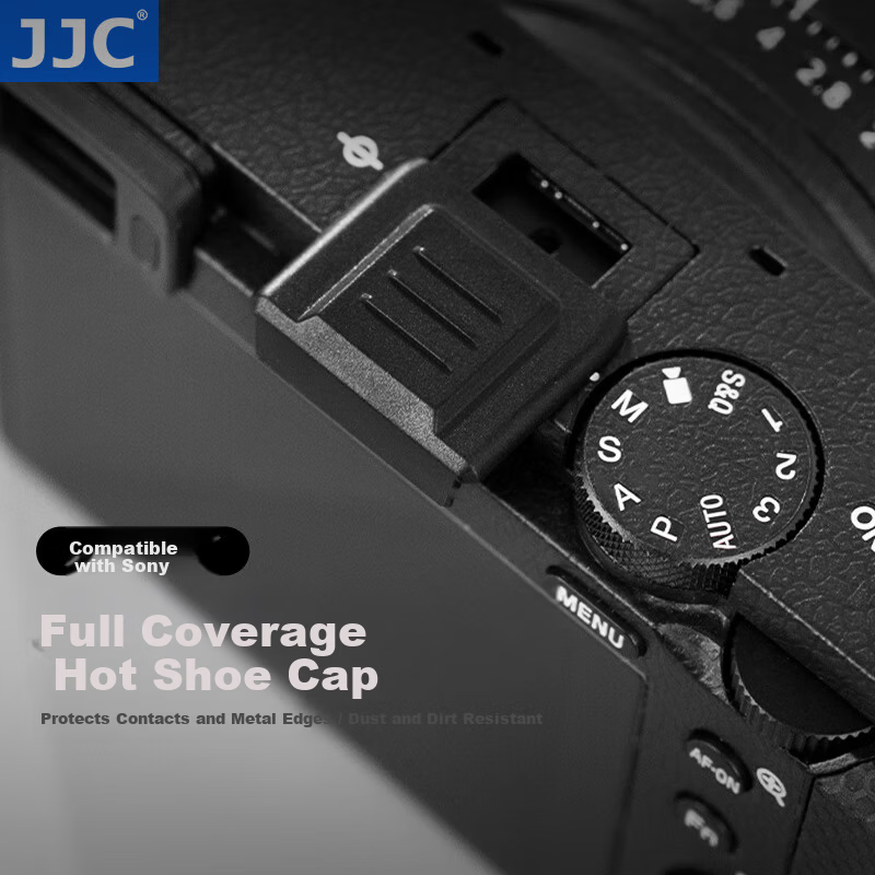 JJC Hot Shoe Cover for Sony A7C2 ZVE10 Full Coverage A7M5/M4 A7R5 A6700 FX3A A7R4/R3 A6400 A1 Contact Protection Cap