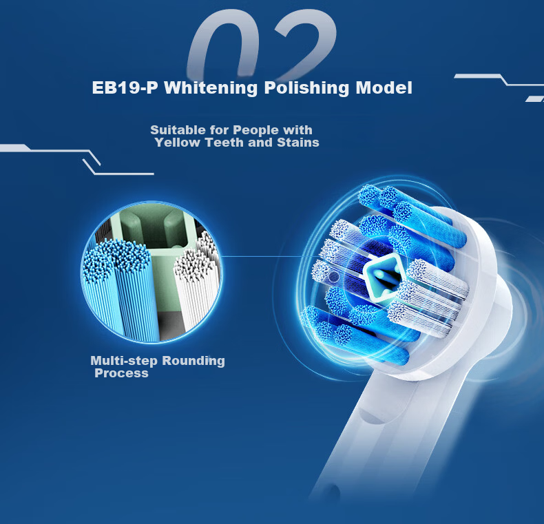 MUBE Compatible Oral-B Braun Electric Toothbrush Heads D12 D16 D100 P2000 P4000 3709 Universal Replacement 4