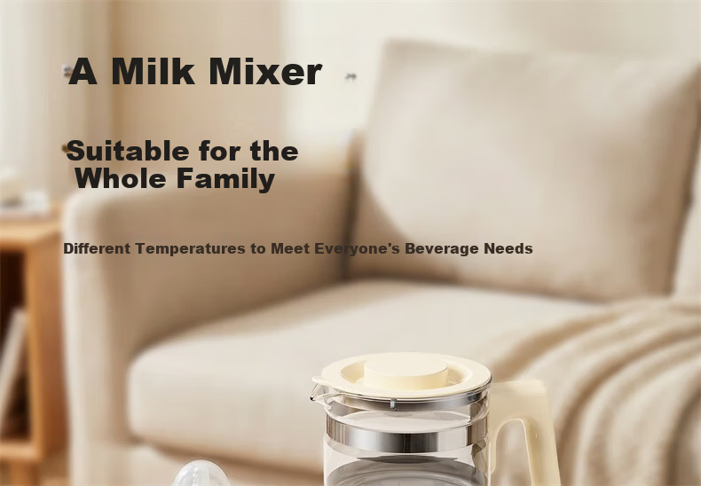 PLODON Baby Portable Milk Mixer Wireless Charging Thermostatic Water Bottle Kettle Boiling 100℃ for Outdoor Milk Preparation 24