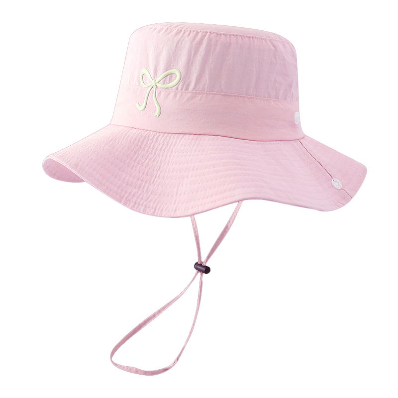 Romon Women's Sun Protection Hat UV Shield Large Brim Quick-Dry Sunshade Open-Top Bucket Hat with Strap