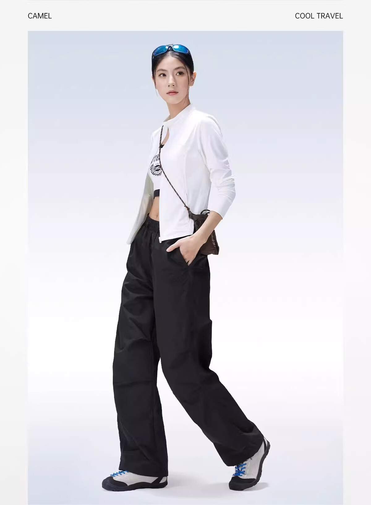 Camel Women's Outdoor Quick-Dry Pants Spring Summer Cool Breathable Sun Protection Casual Wide-Leg Hiking Military Pants for Men 13