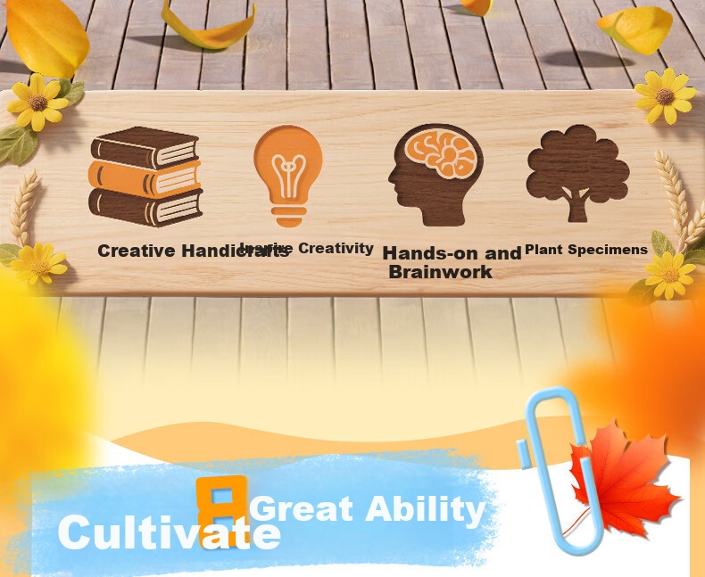 Xibimu Creative Leaf Art Cute Pet Stickers Kindergarten Children DIY Craft Materials 3D Puzzle Toy 2