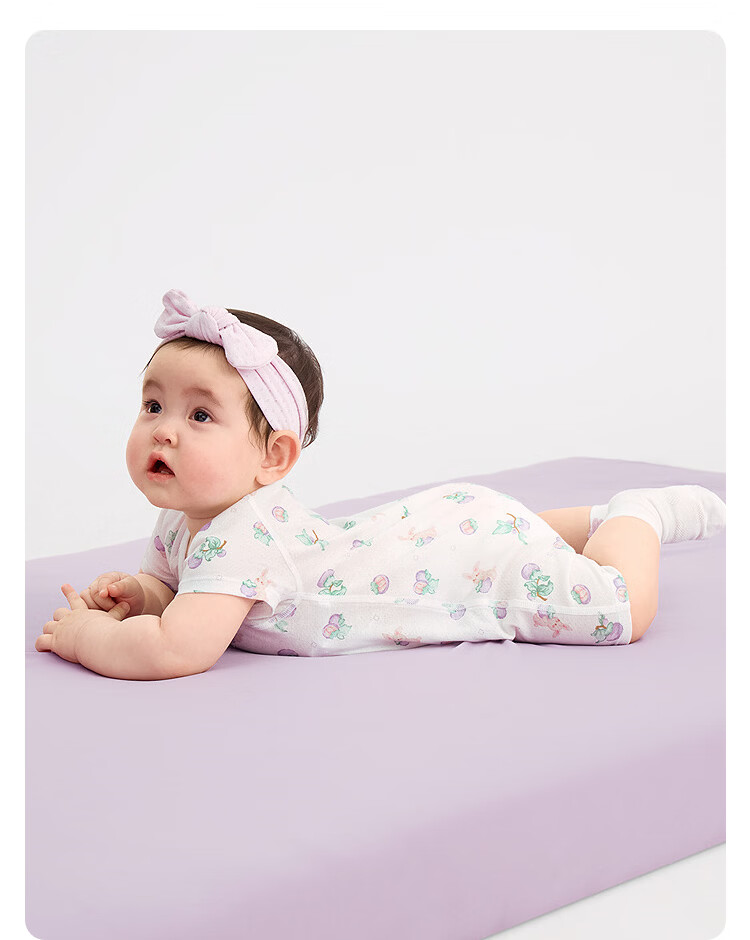 Balabala Baby Romper Newborn 2026 Spring Autumn Two-Piece Cotton Crawling Suit Cute Infant Bodysuit 33