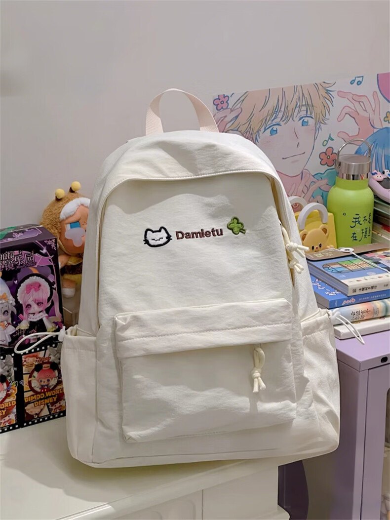 VICTORIATOURIST Middle School Student Backpack for Girls High-Value Ins Style High School and College Large Capacity Ultra-Lightweight Load-Reducing Backpack 10