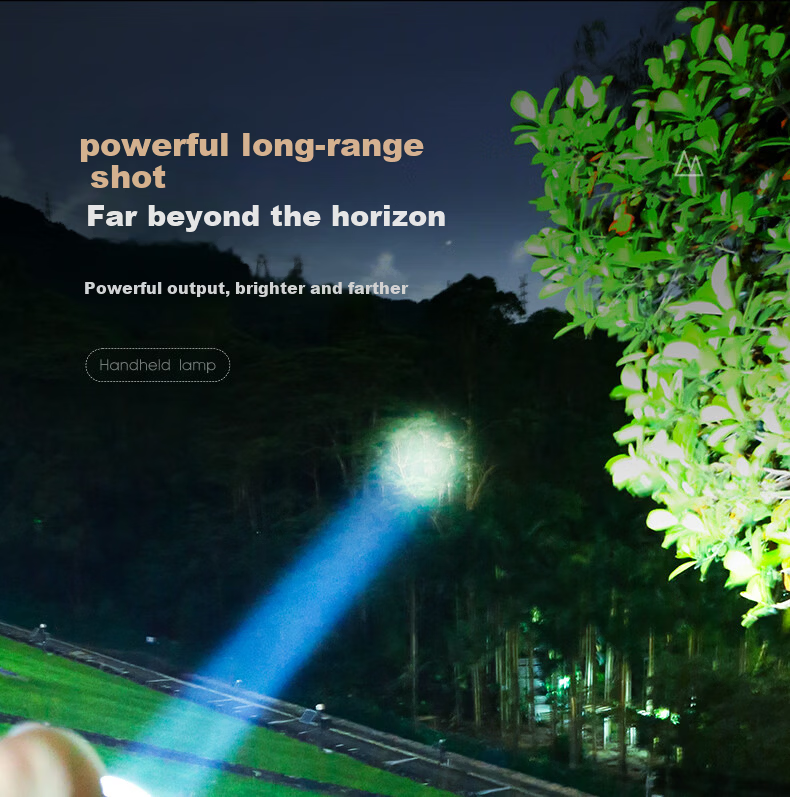 YAGE High-Power Rechargeable Flashlight Handheld Spotlight Long-Range Super Bright Patrol Mining Lamp 4