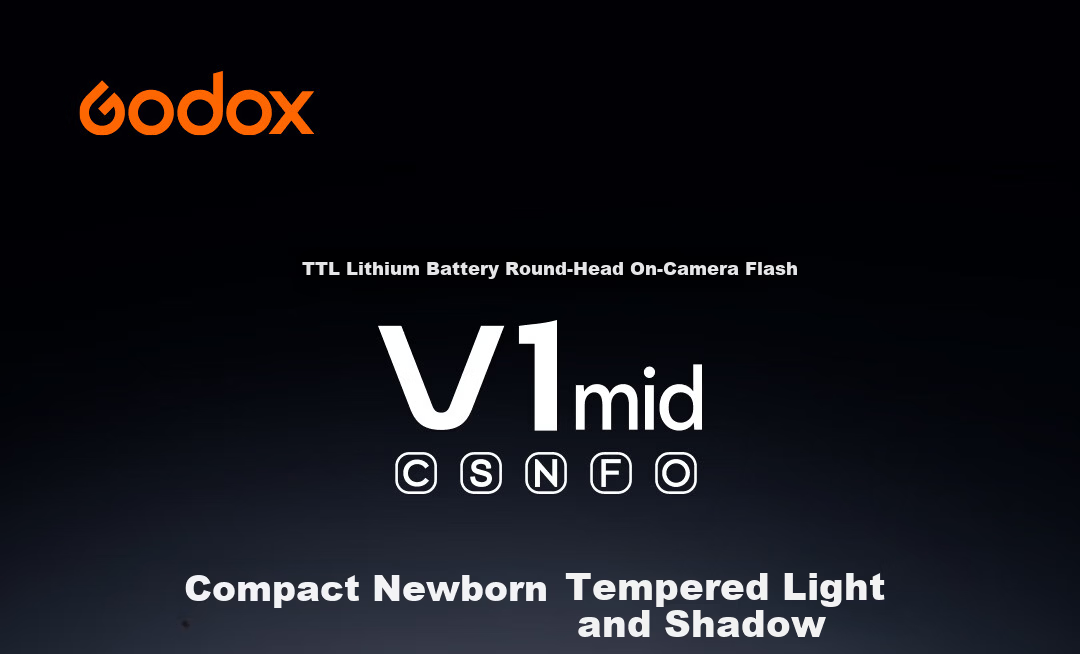 Godox V1 Mid-Touchscreen On-Camera Flash High-Speed Sync TTL Lithium Battery Hot Shoe Light Portable Wedding Photography Flash [Fujifilm Version] 1