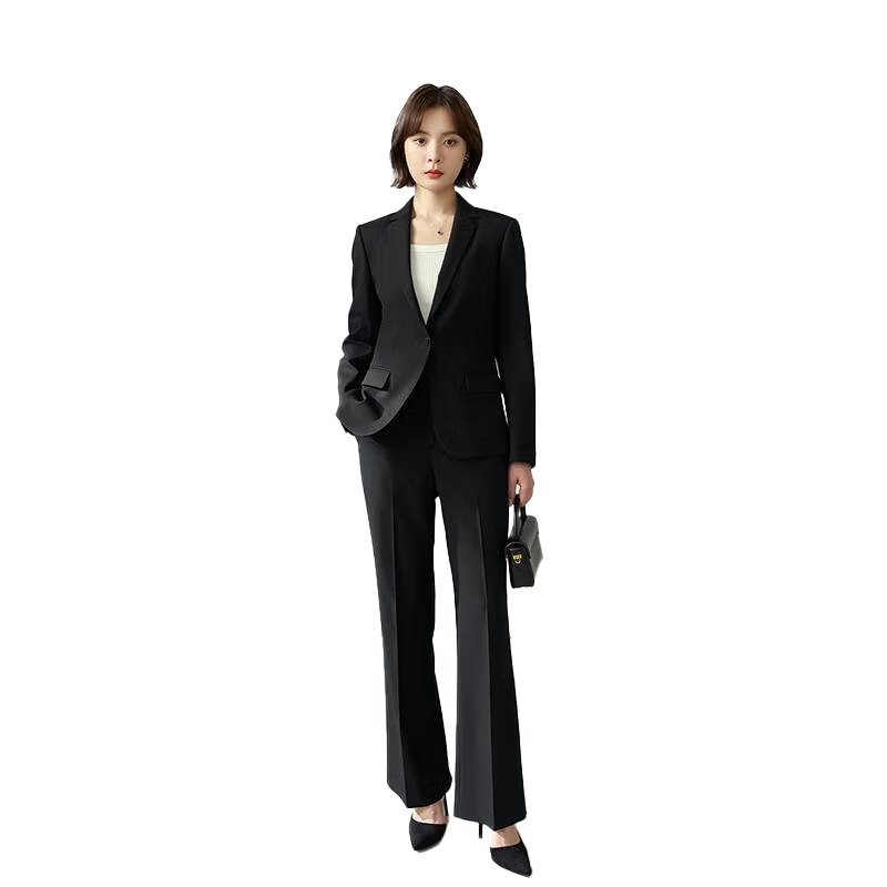 Miss Bird Women's Formal Blazer Suit Slim Fit Professional Interview Workwear Small Size Set