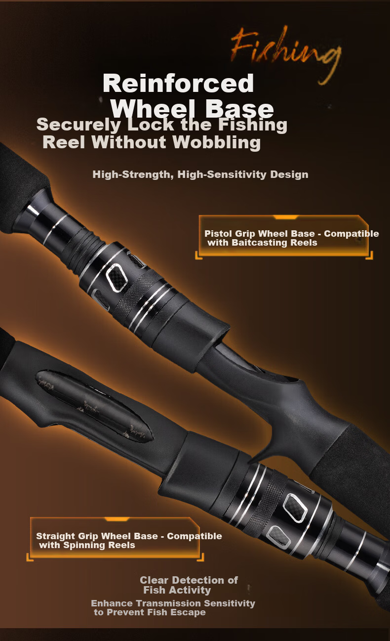 Wei Alliance 2.4m XH Straight Handle Prado Ultra-Hard Thunder Power Heavy-Duty Black Lure Fishing Rod 6