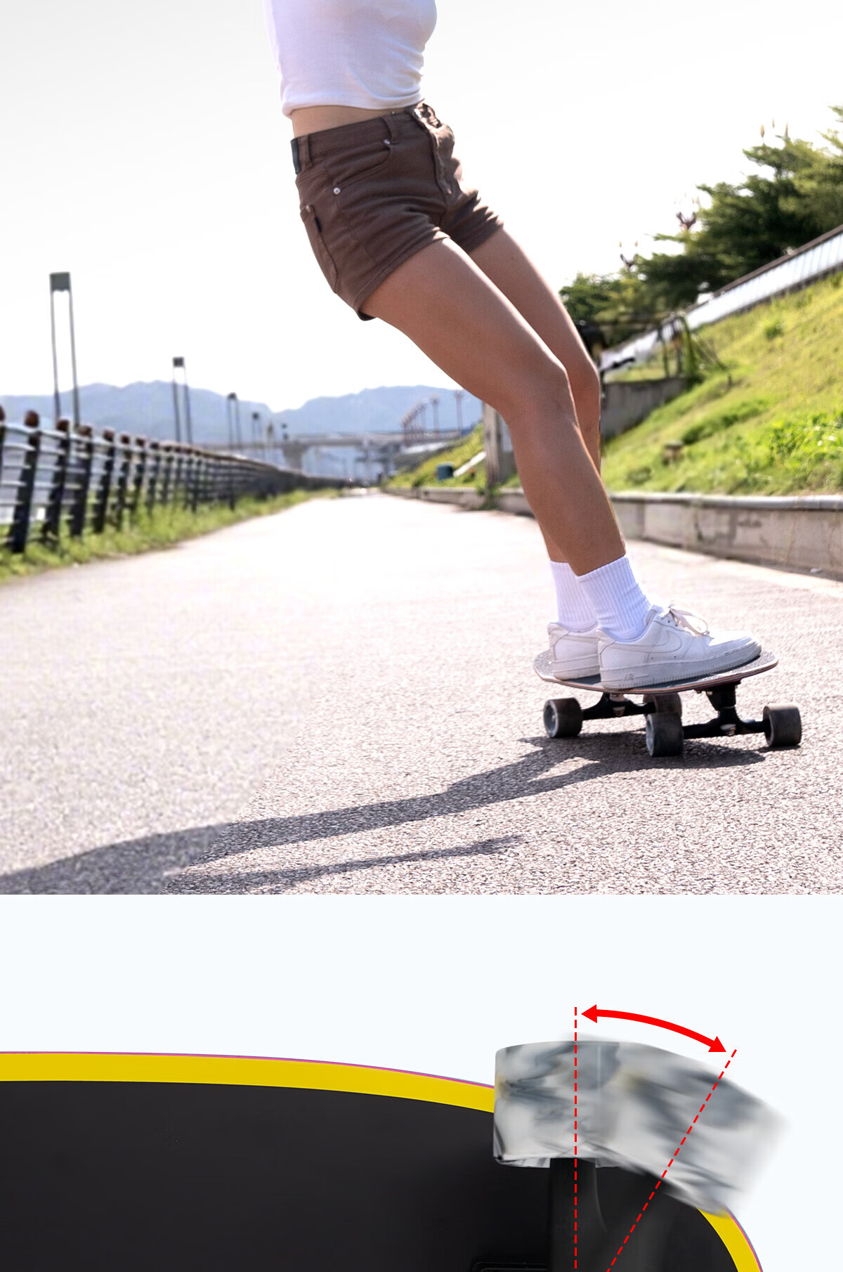 DBH Land Surfboard Children's Skateboard Adult Street Cruiser Beginner Five-Star Professional Cruiser Gold Ink 31.5 Inch 25