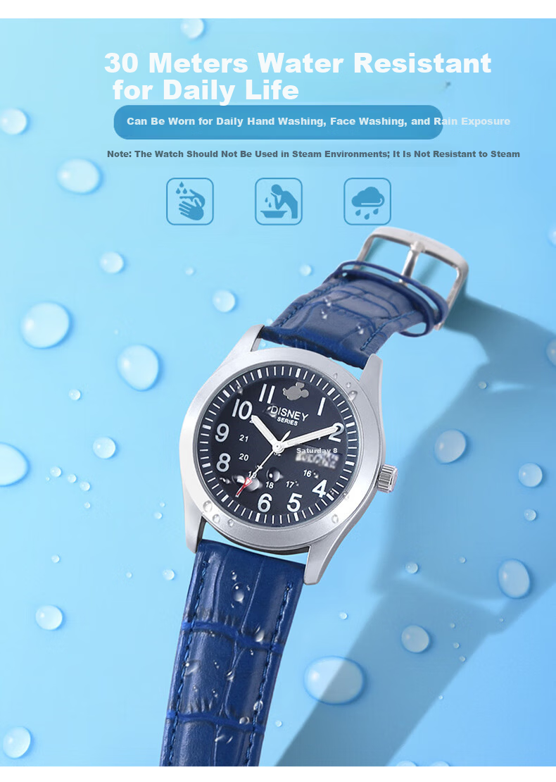 Disney Kids Watch Boys Middle School Teen Sports Trendy Waterproof Wristwatch 13