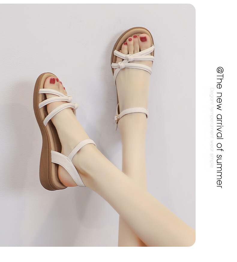 MULINSEN Women's New Commuter Elegant Roman Sandals Breathable Lightweight Summer Sandals Coffee Size 35 11