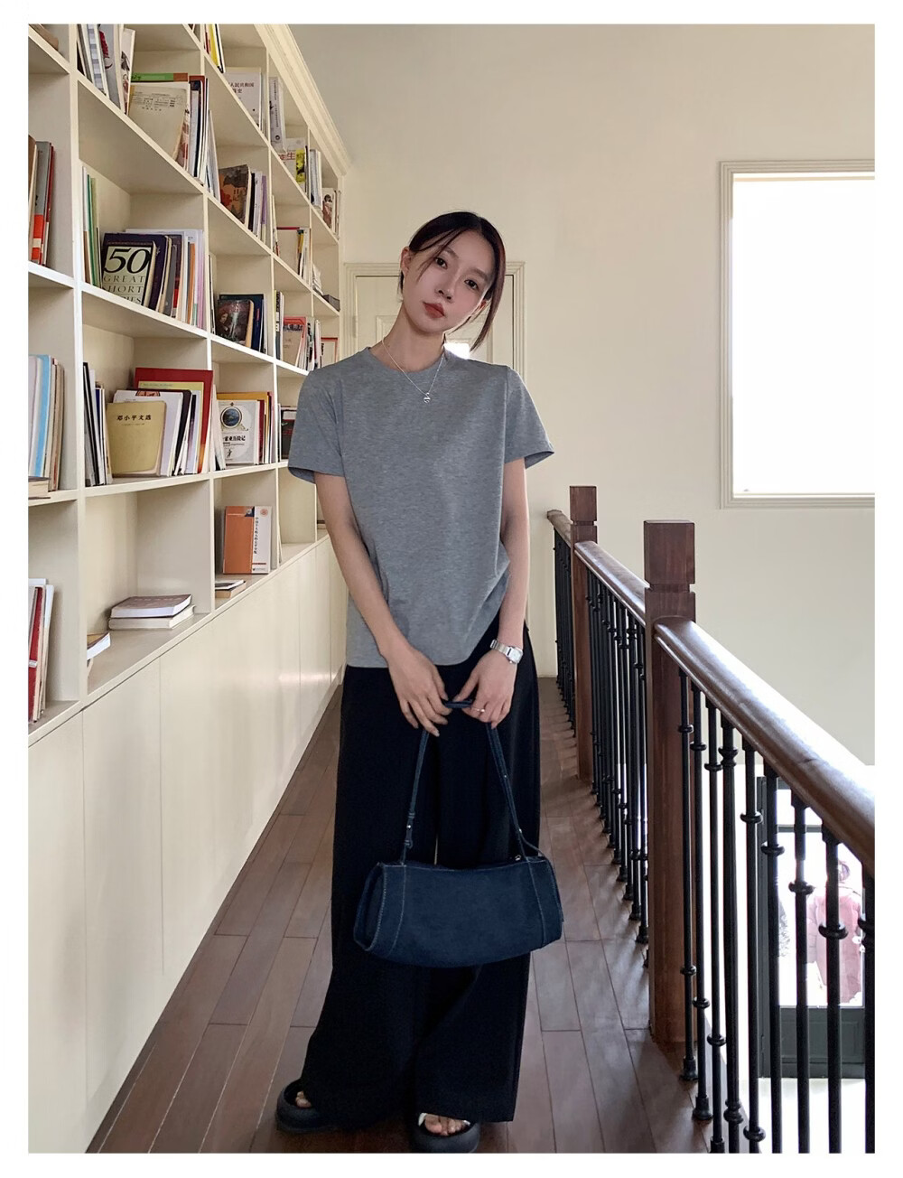 ICH MODE Minimalist Paper Doll Short Sleeve Women's T-Shirt Summer Simple Cool Base Shirt Solid Color White S 13
