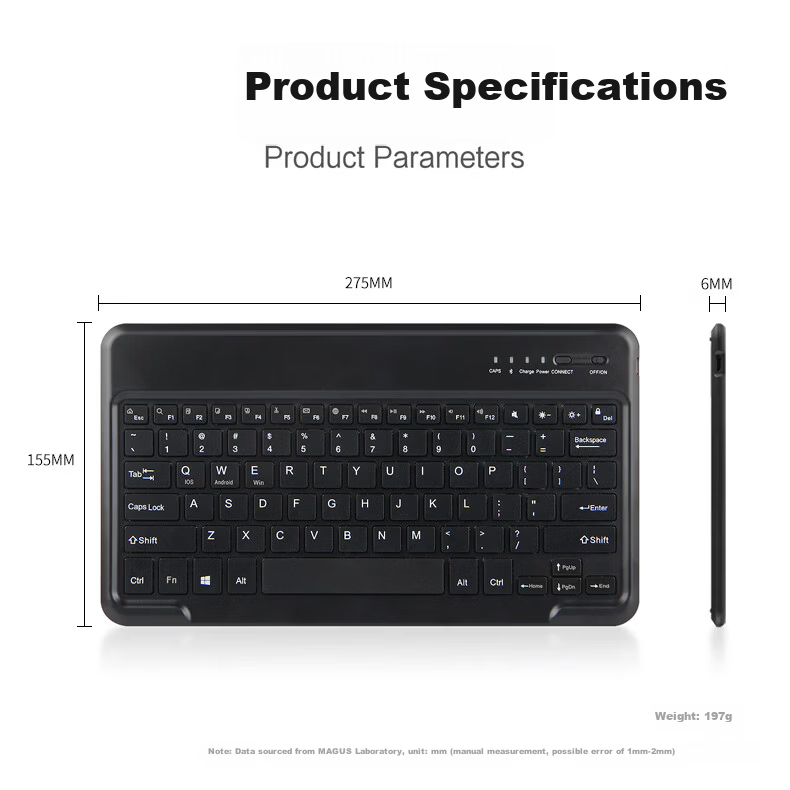 MAGUS Lenovo Xiaoxin Pad Pro 12.7 Keyboard Protective Case 2025 Edition Full Coverage Shockproof Silicone Magnetic Detachable Wireless Bluetooth Keyboard and Mouse Set 4