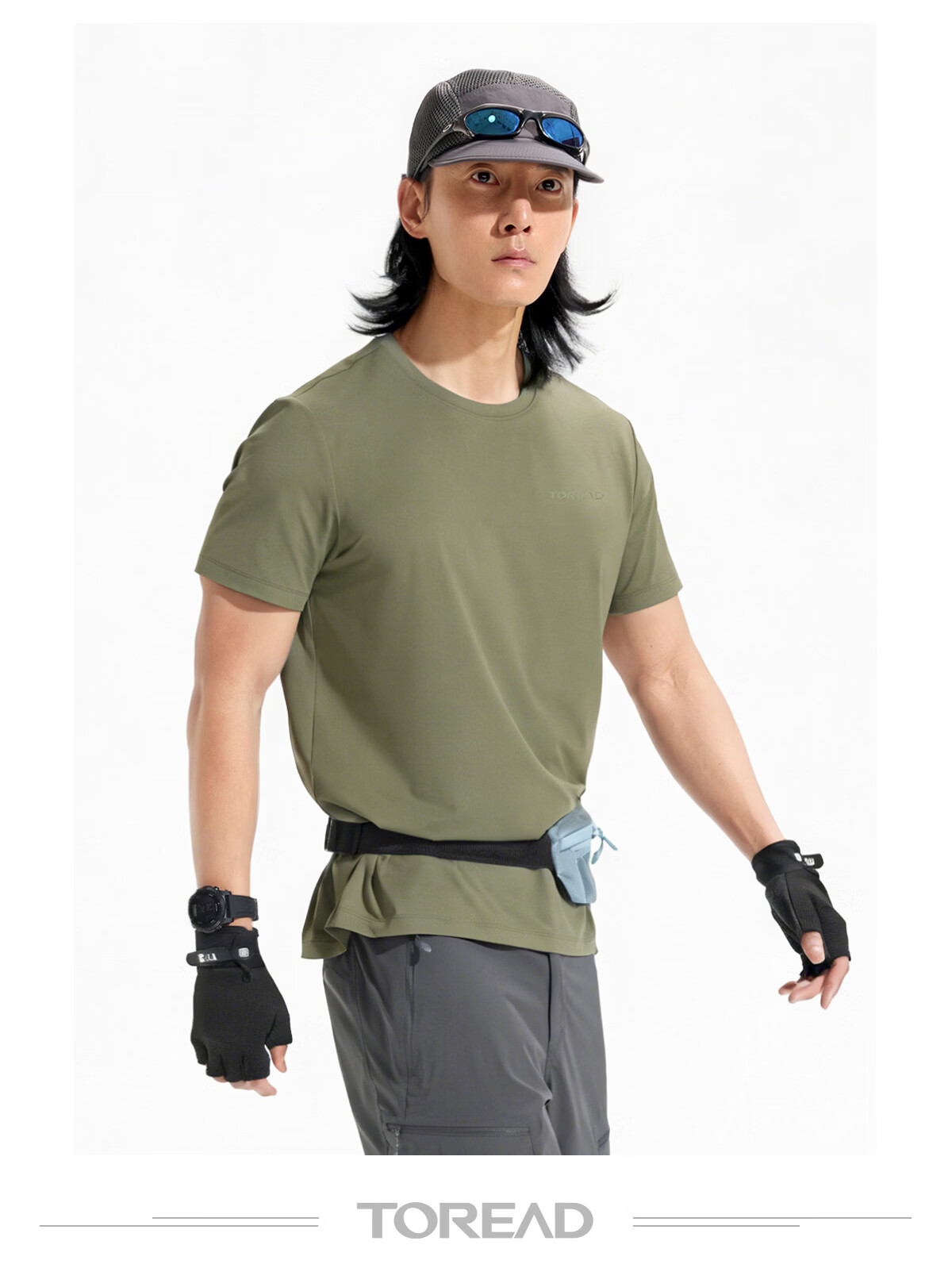 TOREAD Quick-Dry T-Shirt 26 Spring Summer New Couple Breathable Short Sleeve Sun Protection Round Neck Stretch Sports Top TAJJBO82716 14