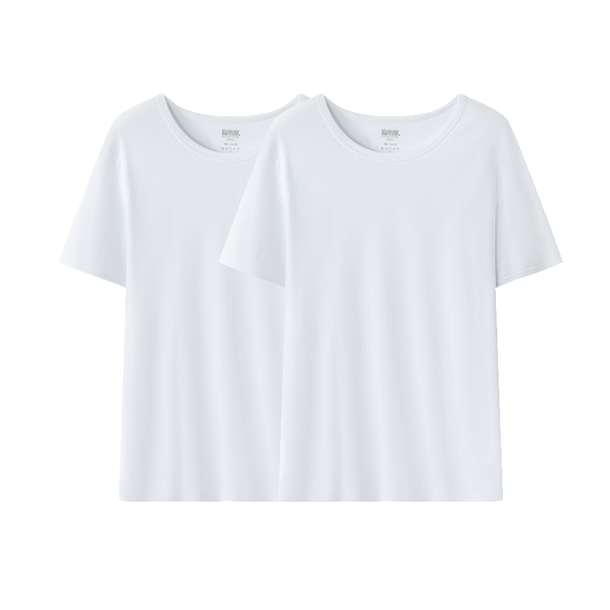 Yiershuang [Plus Size, 100% Cotton] 2-Pack Men's Base Layer Short Sleeve T-Shirts Odor-Resistant Sweatshirt Big Size