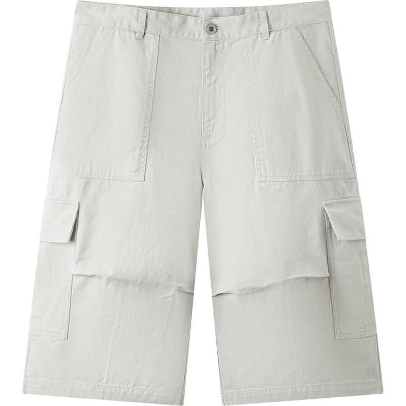 Semir Men's Casual Summer Cotton Cargo Style Seven-Point Shorts 2026 Loose Wide-Leg Pants Versatile 109326125104