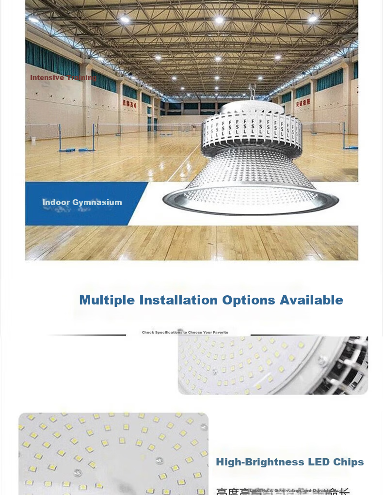 Foshan Lighting (FSL) LED High Power 200W Industrial Warehouse Pendant Light Workshop Factory Lighting with Rod and Chain Universal - White Light 6500K 9