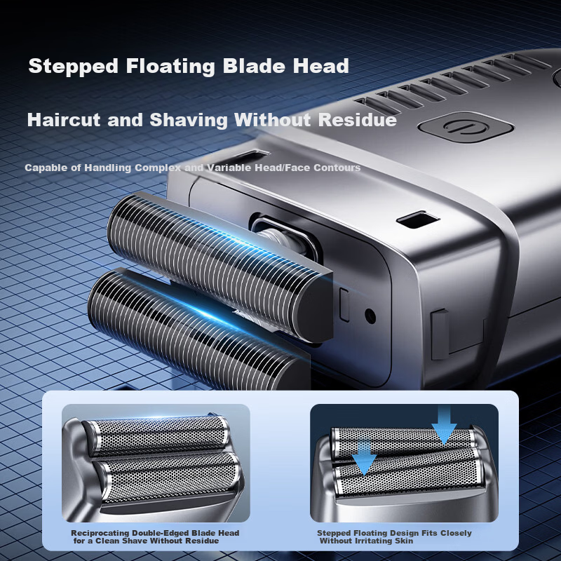 AUX Hair Lightener, Shaver for Bald Head, Hair Clipper, Electric Reciprocating Razor, Self-Service Barbershop And Salon-Specific Tool, Oil Head Gradient Gift