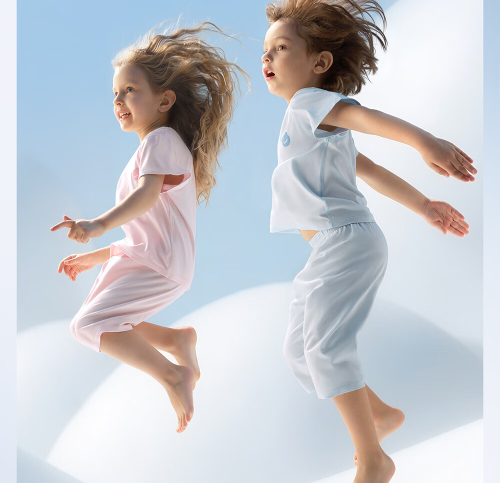 Beitais Fetal Sebum Children's Homewear 2026 New Spring and Autumn A-Class Parent-Child Homewear Set Kids Clothing 4
