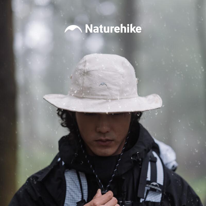 Naturehike Large Brim Fisherman Hat Outdoor Rainproof Sun Protection Waterproof Hiking Mountaineering Creek Walking Men's Hat