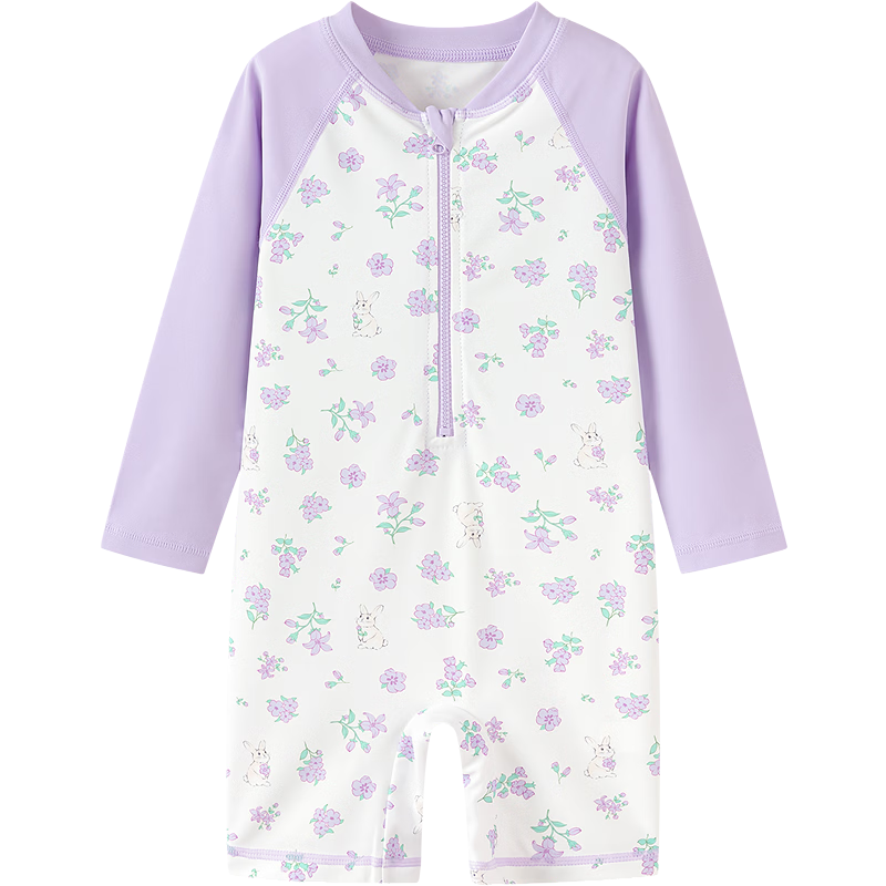 Balabala Kids Swimwear Boys Girls Baby 2026 Summer New Two-Piece Sunscreen Chlorine-Resistant Cartoon One-Piece Swimsuit Pants