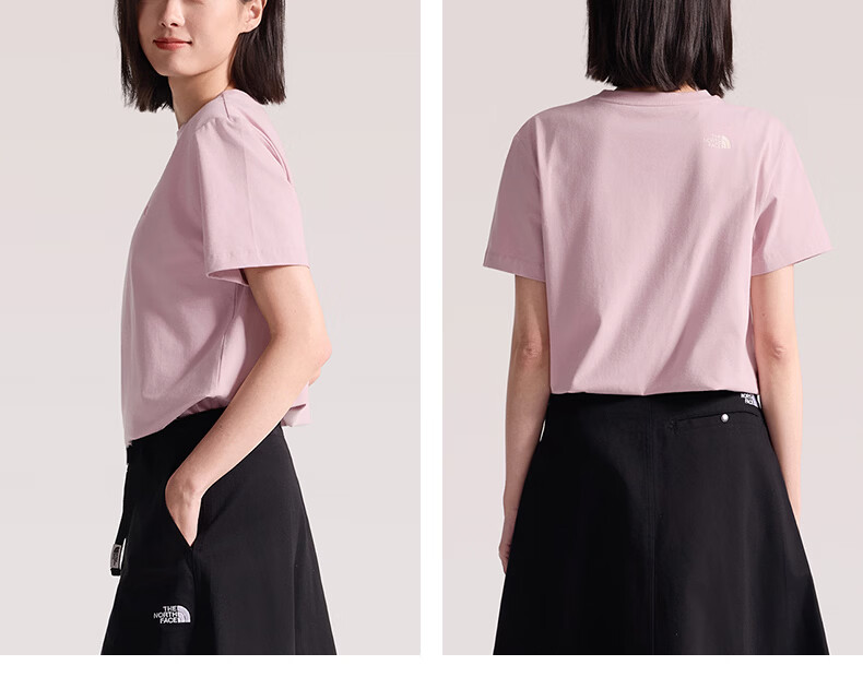 The North Face Women's Short Sleeve T-Shirt Outdoor Sports Quick-Dry Breathable 8GX6 Pink/0SO M 9