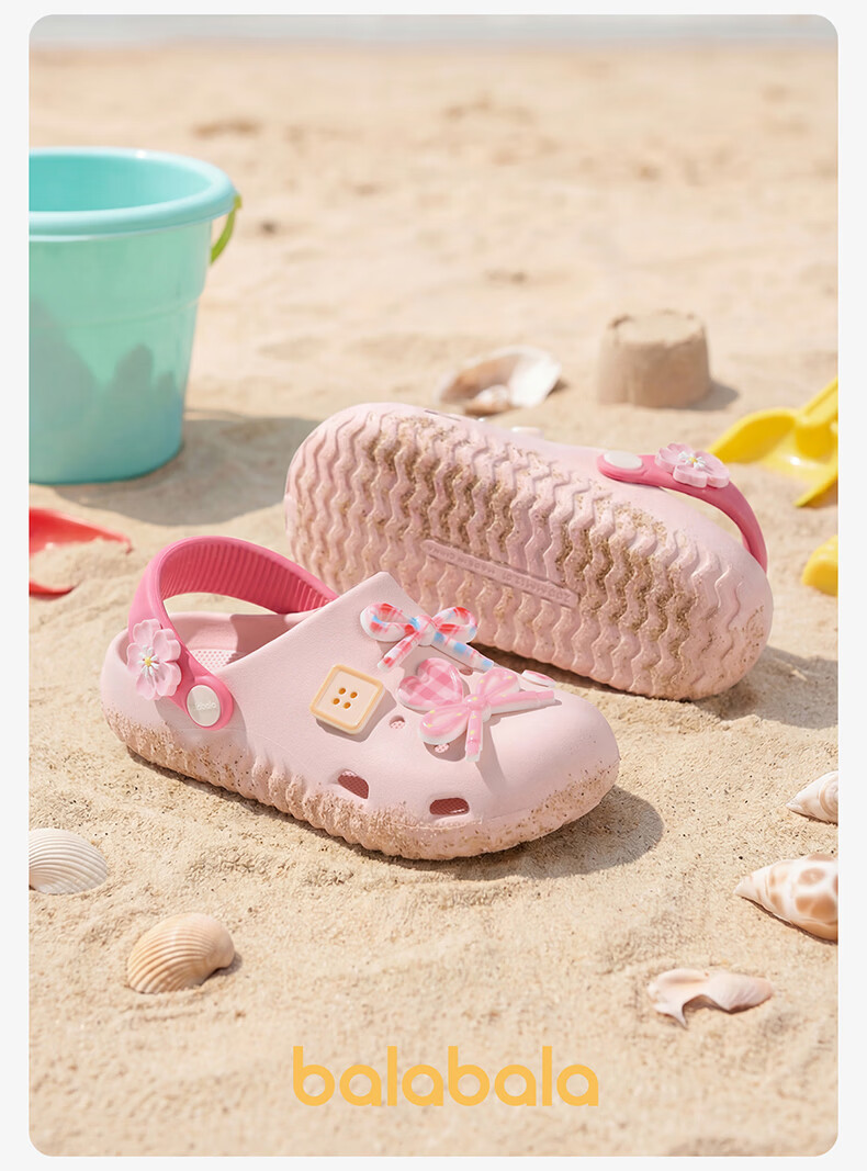 Balabala Girls' Summer Hollow Out Sandals Princess Breathable Outdoor Beach Slippers for Toddler and Big Kids 21