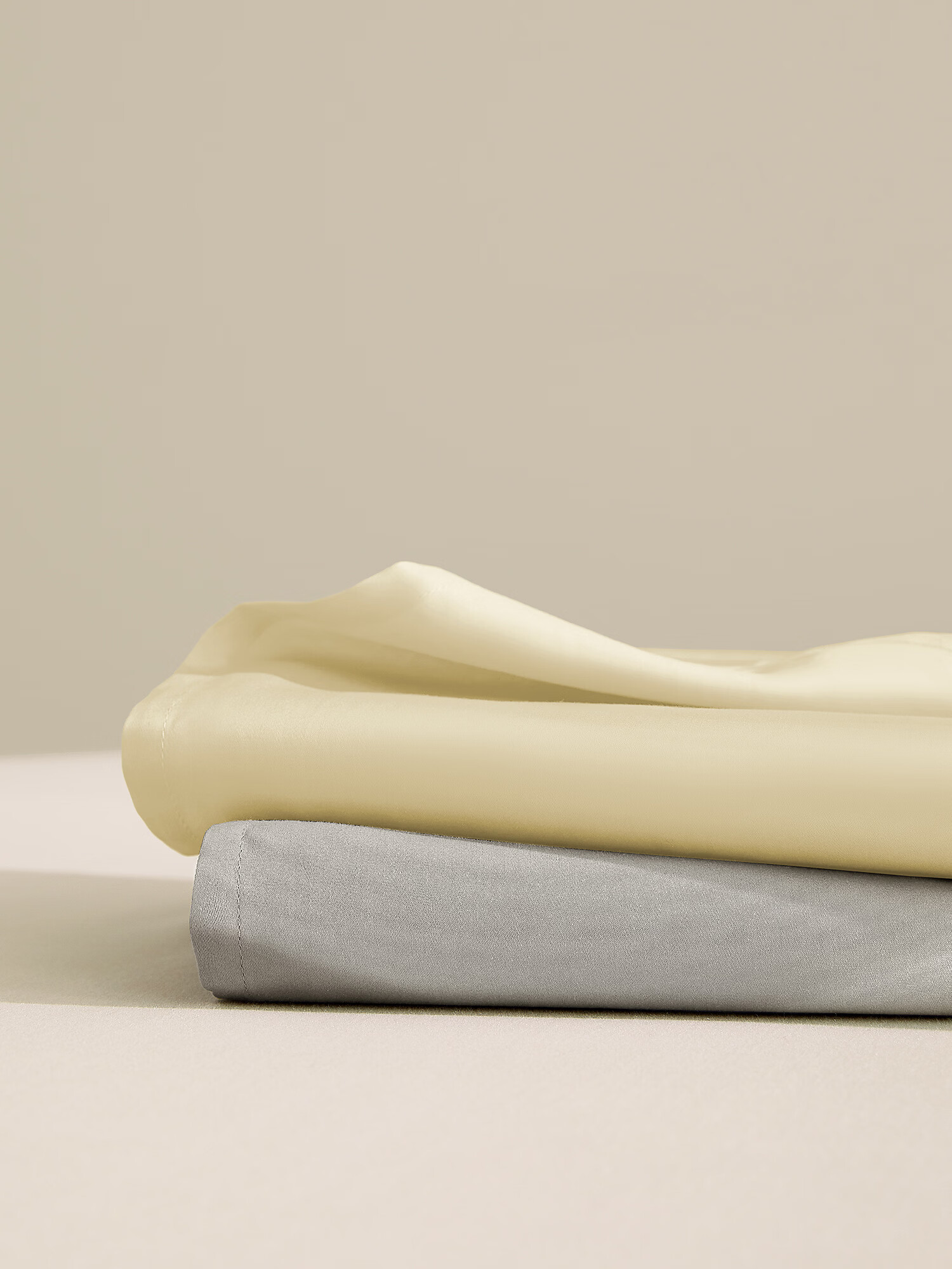 MIDO HOUSE Mingdu 100-Thread Count Long-Staple Cotton Pure Cotton Solid Color Double Bed Sheet Light Cream 200*230cm 10