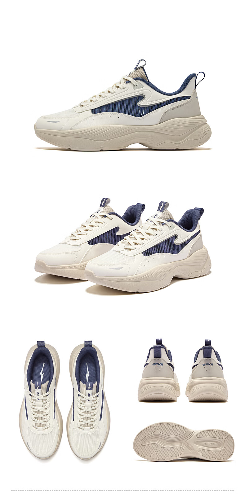ERKE Casual Men's Shoes Sports Shoes 26 Spring New Comfortable Versatile Soft Sole Lightweight Casual Running Shoes | Shuxing 2.0 17