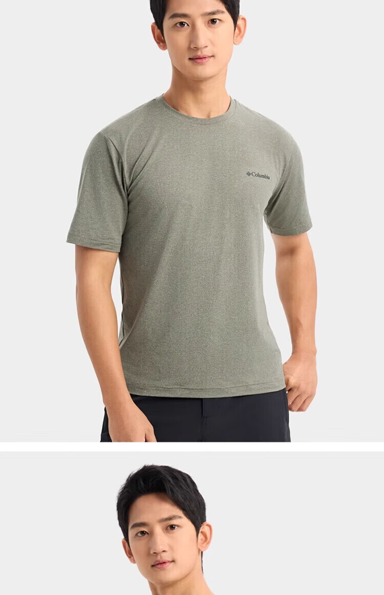 Columbia Men's Spring Summer Outdoor Moisture-Wicking Stretch Breathable Quick-Dry Short Sleeve T-Shirt AE5545 003 M 10