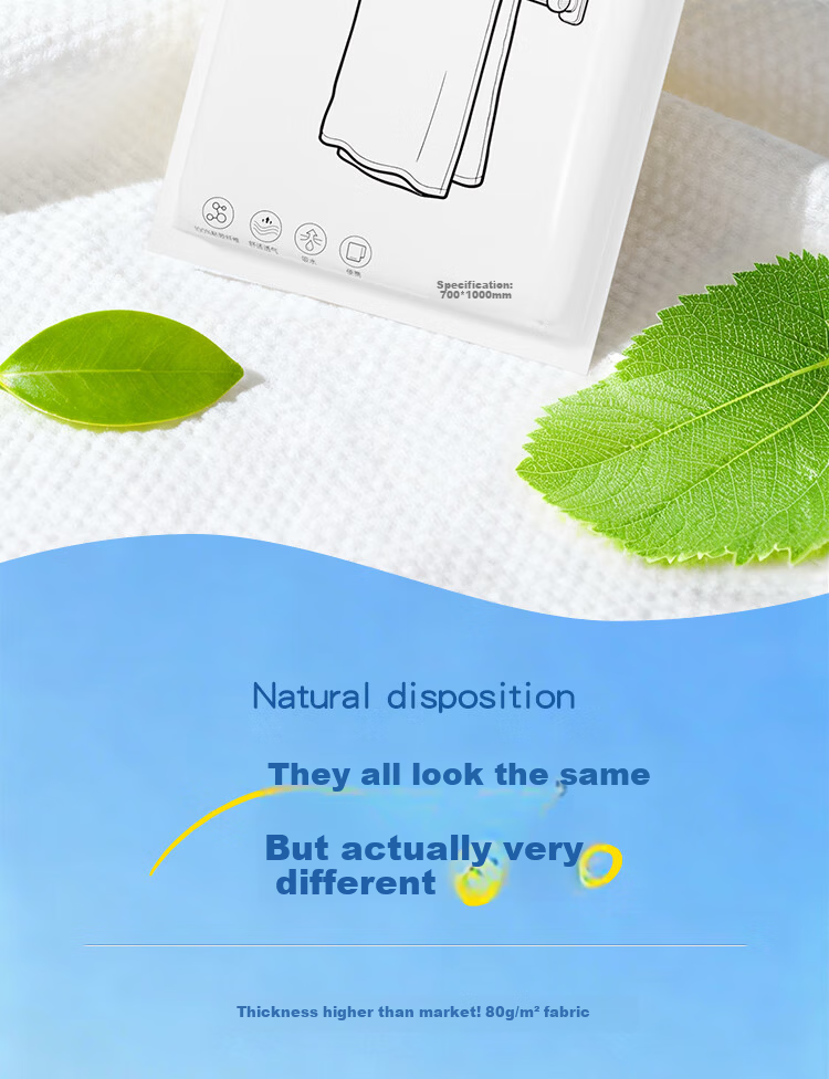 Bendi Disposable Bath Towels 5-Pack Extra Large Thickened Individually Packaged Soft Comfortable Hotel Travel Towels 6