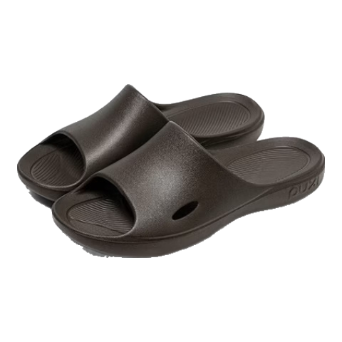Puxishanai Unisex Summer Slippers Coffee Color Size 44-45