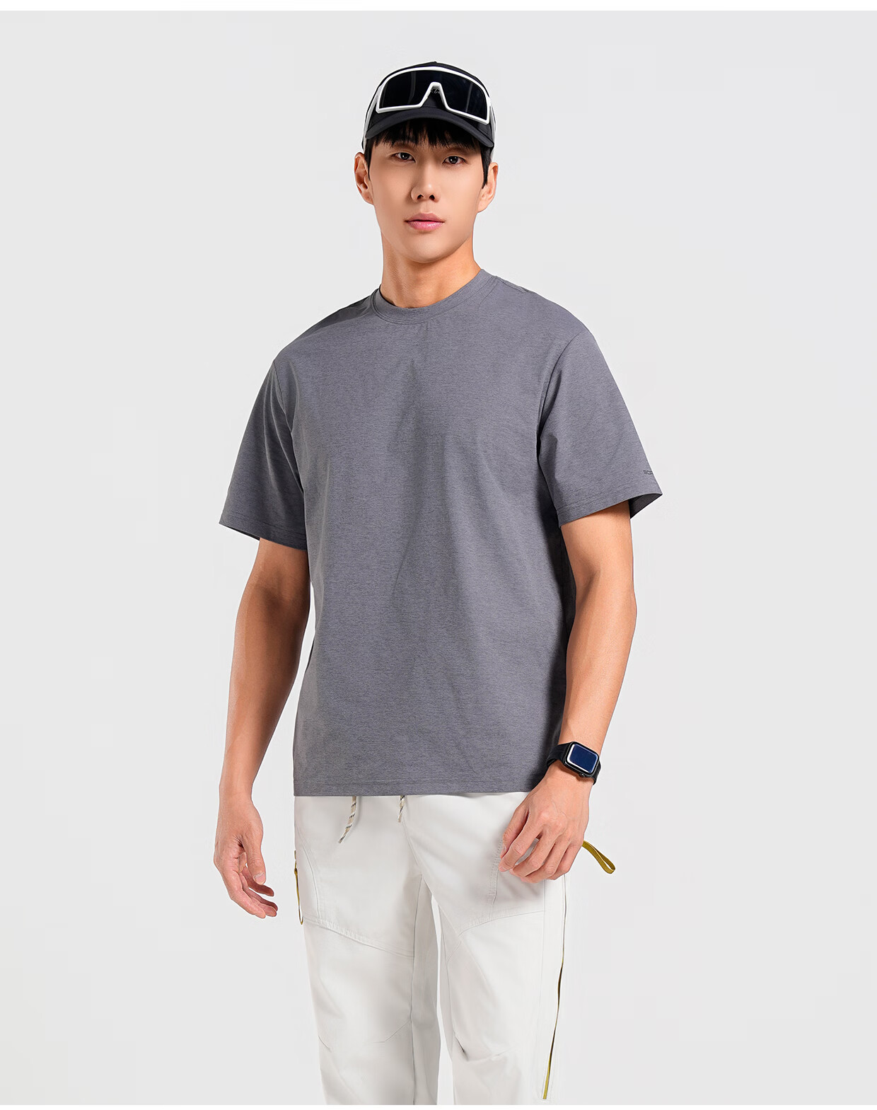 SCALER Men's Outdoor Quick-Dry Cooling UPF50+ Sun Protection Running Sports Breathable Loose Fit Short Sleeve T-Shirt 20