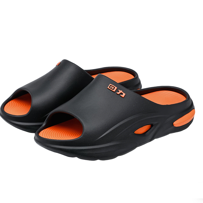 Warrior Men's Sports Slippers Air Cushion Removable Outdoor Non-Slip Sandals HL0568 Gray Green Black Size 40-41