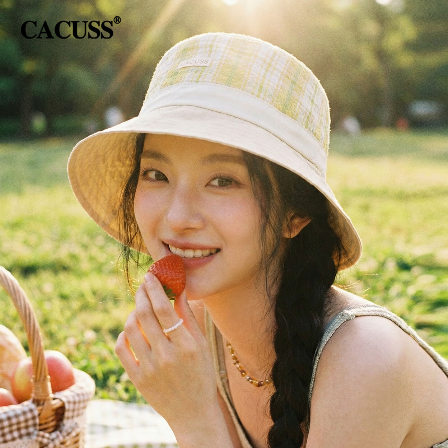 CACUSS Women's Sunshade Hat Spring Summer Lightweight Fisherman Hat Face-Slimming Bucket Hat Outdoor Sun Protection Hat Yellow Gardenia