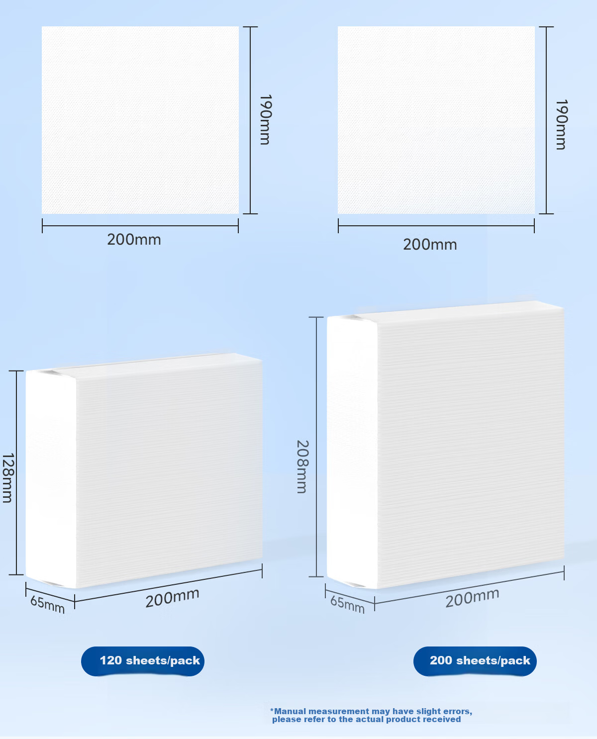 Manhua Gold Business Hand Towels Commercial 1-Ply 200 Sheets * 20 Packs Hotel Restroom Dry Hand Paper Kitchen Paper Wholesale Box 4