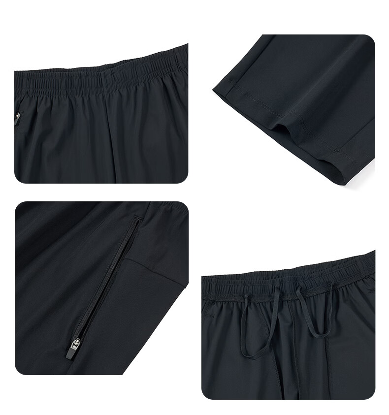 ERKE Knitted Capri Pants, Summer Ice-Cool Sun Protection Trousers, Straight-Leg Outdoor Casual Pants for Men, UPF50+ Versatile Sports Long Pants 22
