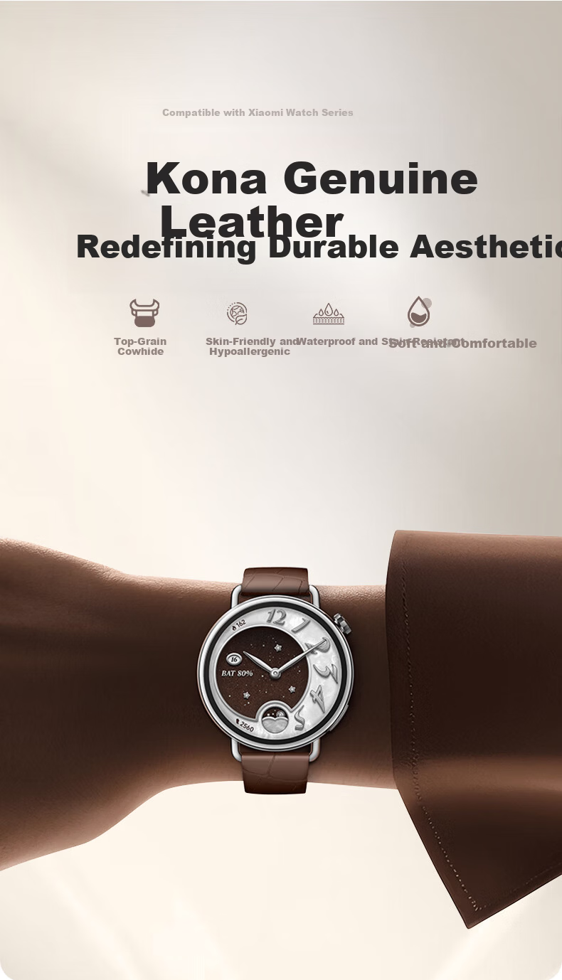Xiaomi Watch S4 41mm Women's Grain Texture Silicone Strap Breathable Sports Band for Xiaomi Watch S4 6
