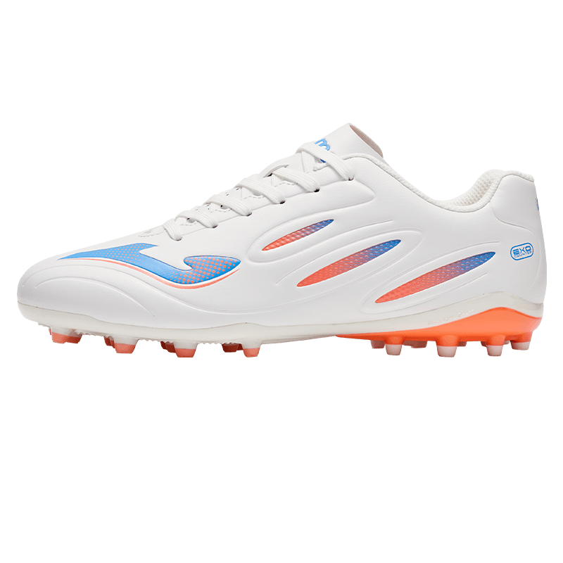 JOMA Men's Soccer Shoes MG Short Studs Adult Youth Student Competition Training Shoes Thunder 3.0 White/Color 41