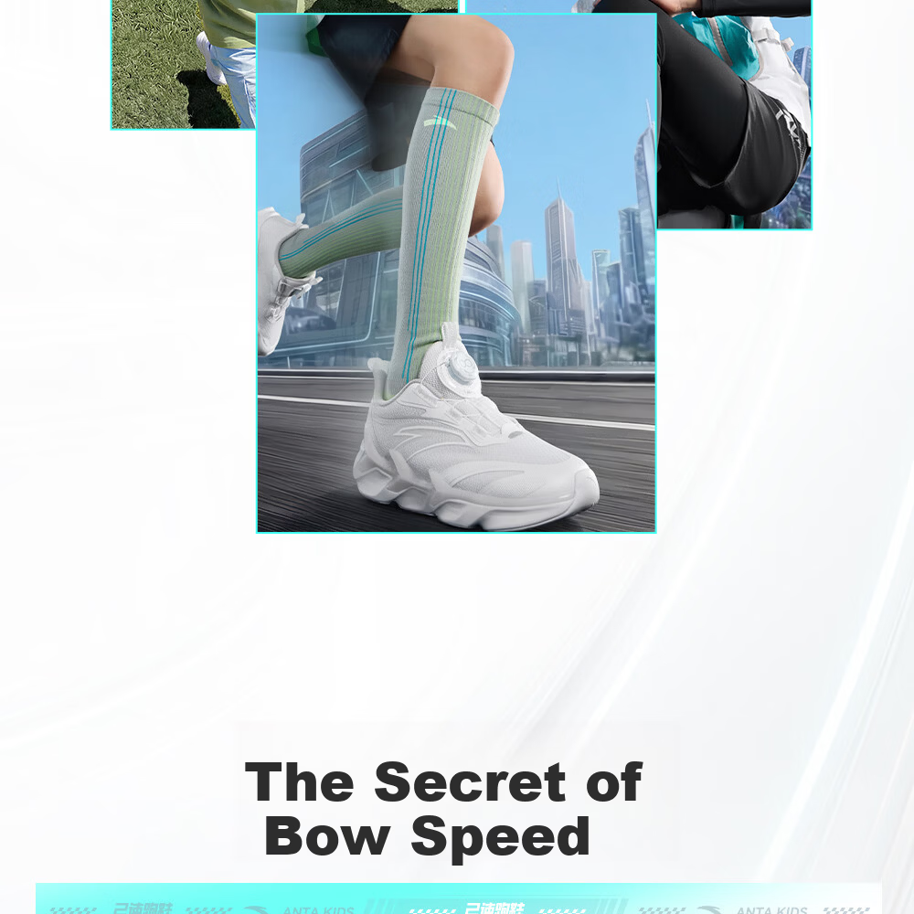 Anta Kids Bow Speed 2.0 Boys Running Shoes 2026 Professional Running Shoes Student Training Dial Children's Shoes A12615505H 4