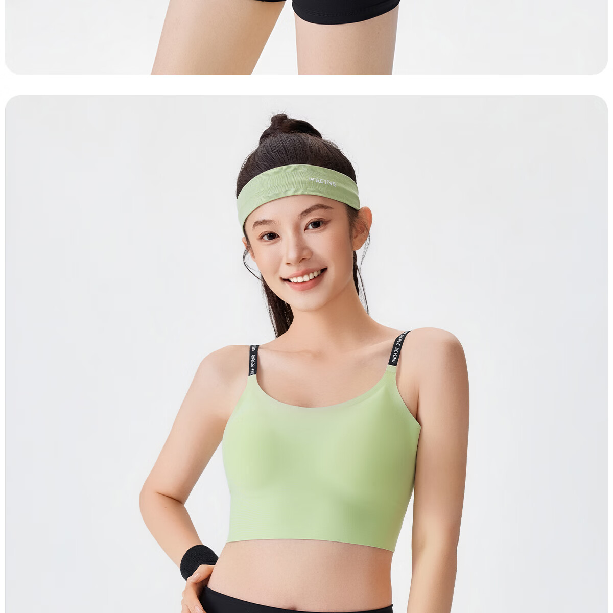 361° Yoga Seamless One-Piece Sports Bra Jelly Strap Letter Vest Wireless Bra for Women 27