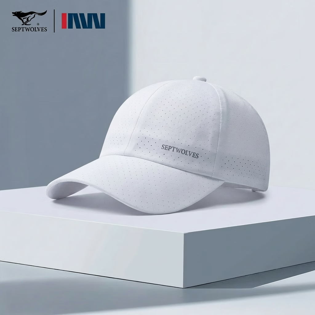Seven Wolves Men's Baseball Cap Casual Versatile Sun Hat Quick-Dry Adjustable Large Size Breathable Duckbill Cap 1