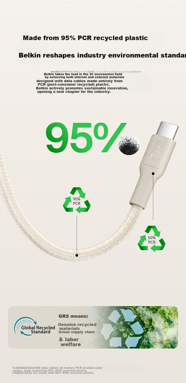 BELKIN Apple Data Cable PD Fast Charging USB-A to Type-C Charging Cable iPhone Charging Cable Apple Phone Charging iPad Fast Charging 2m White CAB021 8