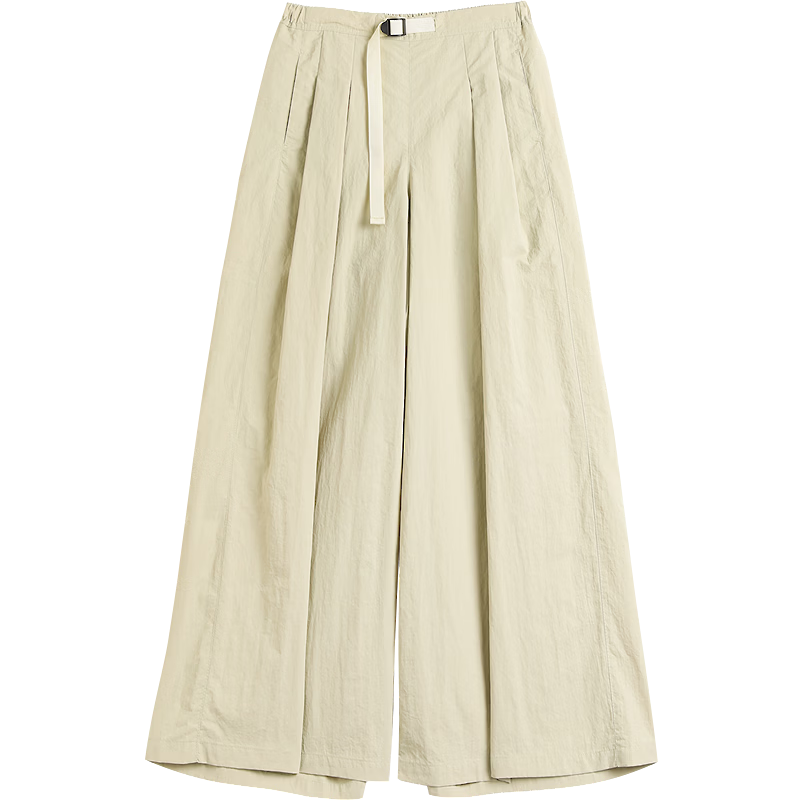 Demana [Three-Proof Black Technology] Spring Lightweight Sports Pleated Cropped Wide-Leg Slimming Casual Pants for Women Premium Feel