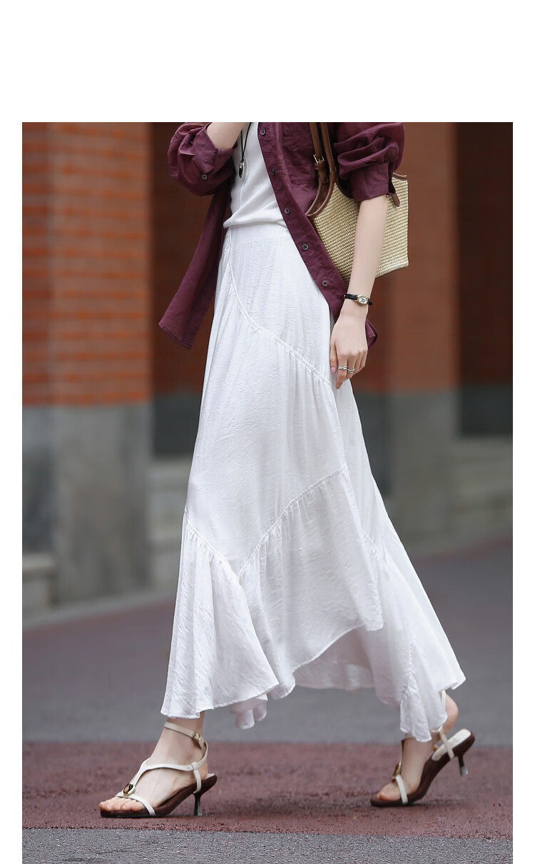 Demana [Artistic Utopia] Spring Design Irregular A-Line Fairy Pleated Mini Skirt for Women 11